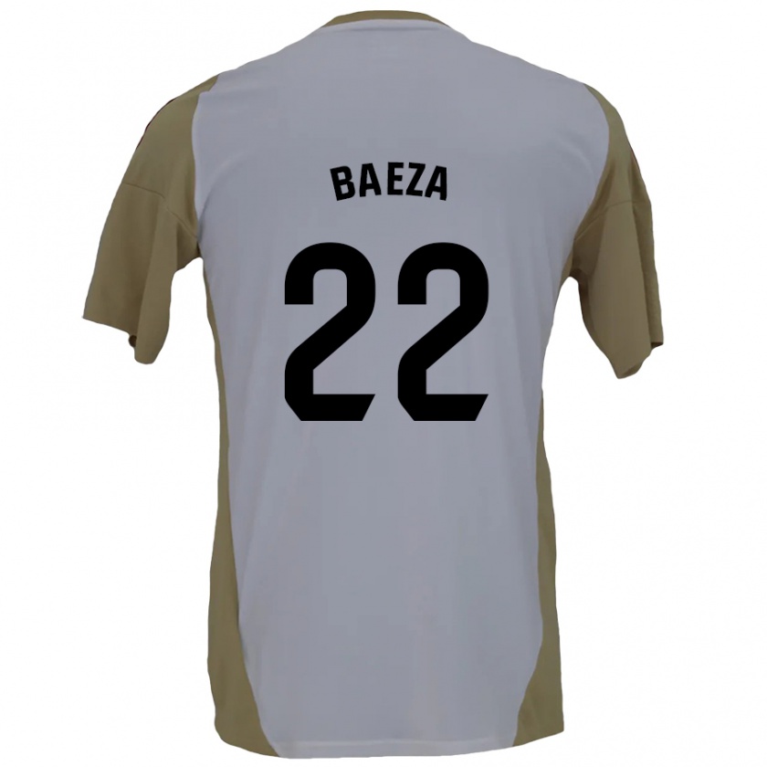 Kandiny Herren Miguel Baeza #22 Braunweiß Auswärtstrikot Trikot 2024/25 T-Shirt