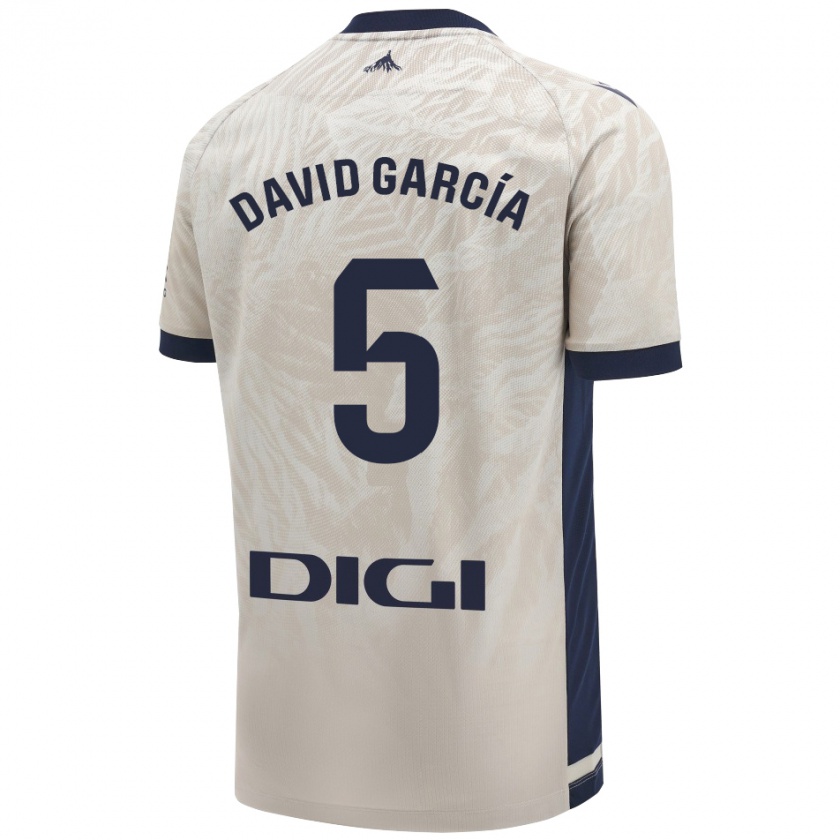 Kandiny Herren David García #5 Hellgrau Auswärtstrikot Trikot 2024/25 T-Shirt