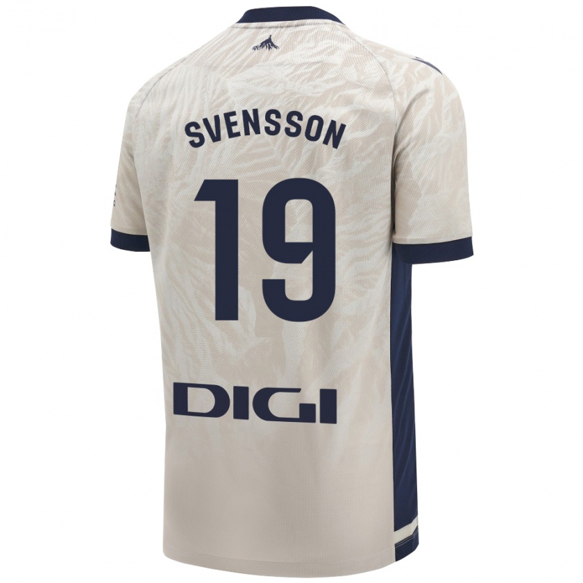 Kandiny Herren Max Svensson #19 Hellgrau Auswärtstrikot Trikot 2024/25 T-Shirt