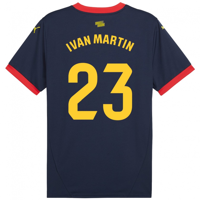 Kandiny Herren Iván Martín #23 Marinerot Auswärtstrikot Trikot 2024/25 T-Shirt