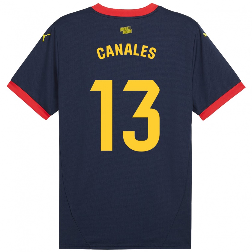 Kandiny Herren Juanvi Canales #13 Marinerot Auswärtstrikot Trikot 2024/25 T-Shirt