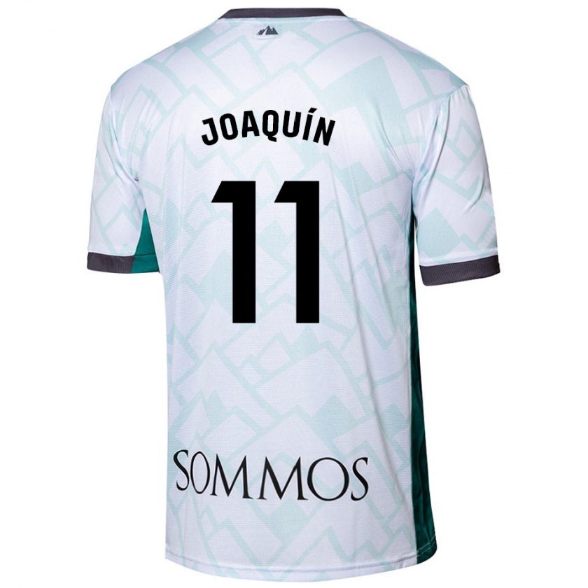 Kandiny Herren Joaquín Muñoz #11 Weiß Grün Auswärtstrikot Trikot 2024/25 T-Shirt