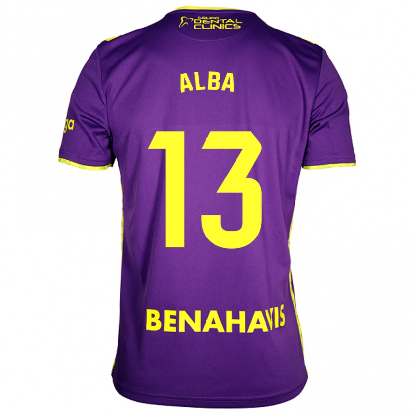 Kandiny Herren Alba #13 Lila Gelb Auswärtstrikot Trikot 2024/25 T-Shirt