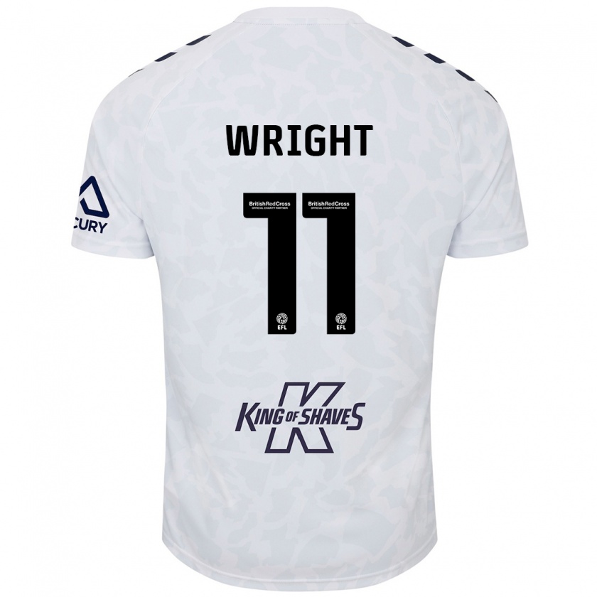 Kandiny Herren Haji Wright #11 Weiß Auswärtstrikot Trikot 2024/25 T-Shirt