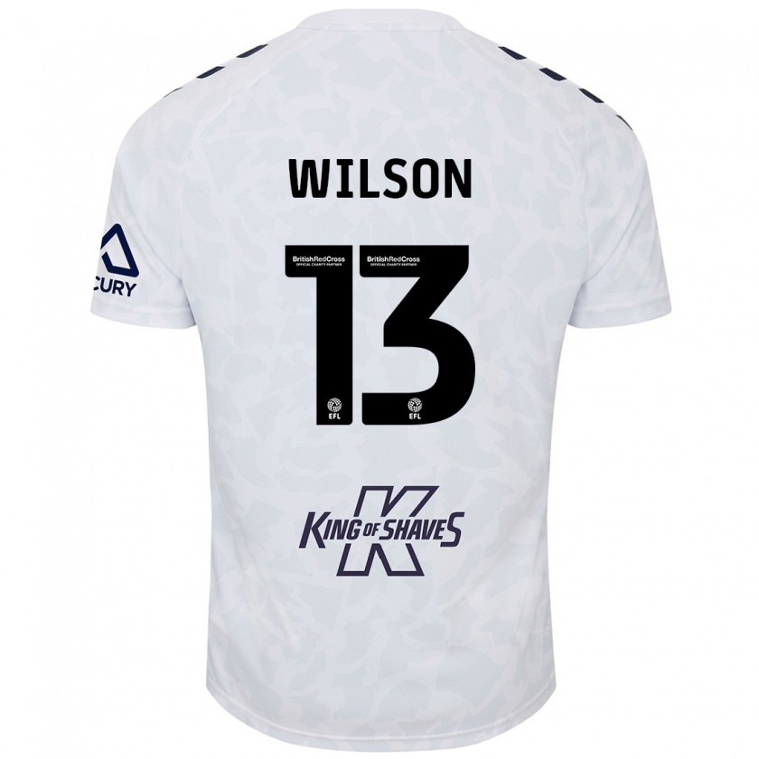 Kandiny Herren Ben Wilson #13 Weiß Auswärtstrikot Trikot 2024/25 T-Shirt