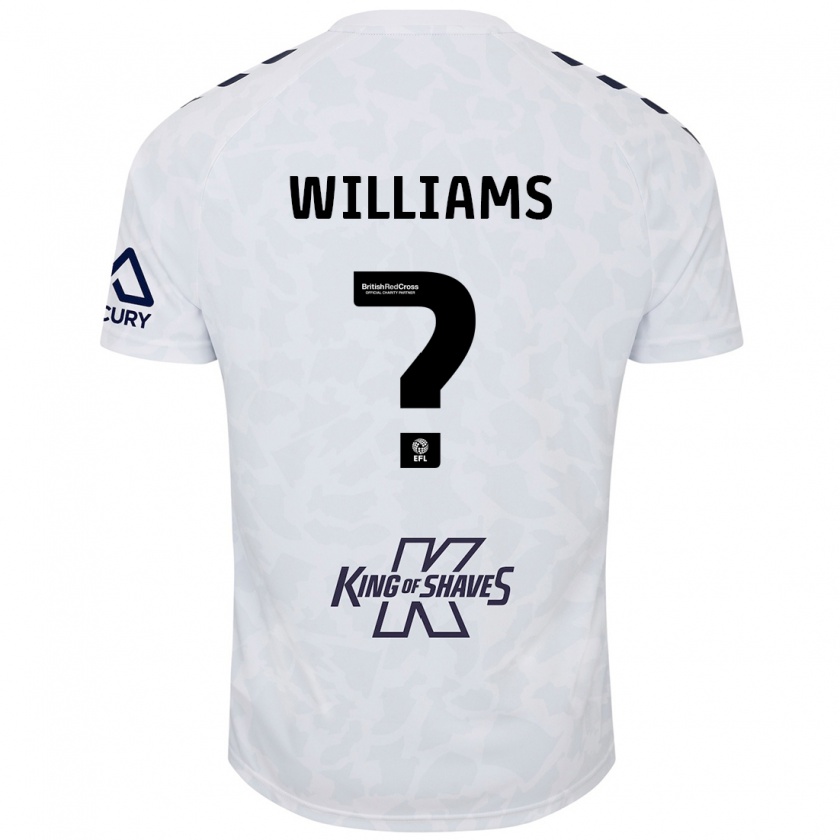 Kandiny Herren Thomas Williams #0 Weiß Auswärtstrikot Trikot 2024/25 T-Shirt