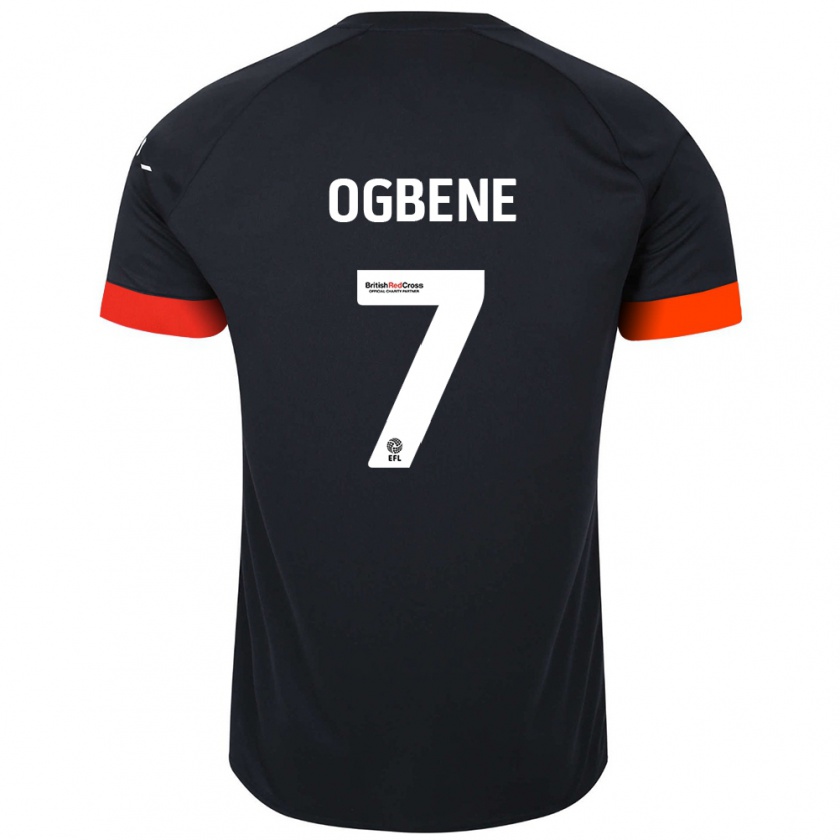 Kandiny Herren Chiedozie Ogbene #7 Schwarz Orange Auswärtstrikot Trikot 2024/25 T-Shirt