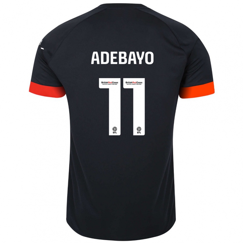 Kandiny Herren Elijah Adebayo #11 Schwarz Orange Auswärtstrikot Trikot 2024/25 T-Shirt