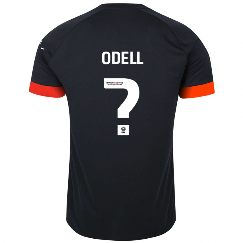 Kandiny Herren Josh Odell #0 Schwarz Orange Auswärtstrikot Trikot 2024/25 T-Shirt