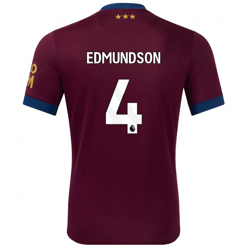 Kandiny Herren George Edmundson #4 Braun Auswärtstrikot Trikot 2024/25 T-Shirt