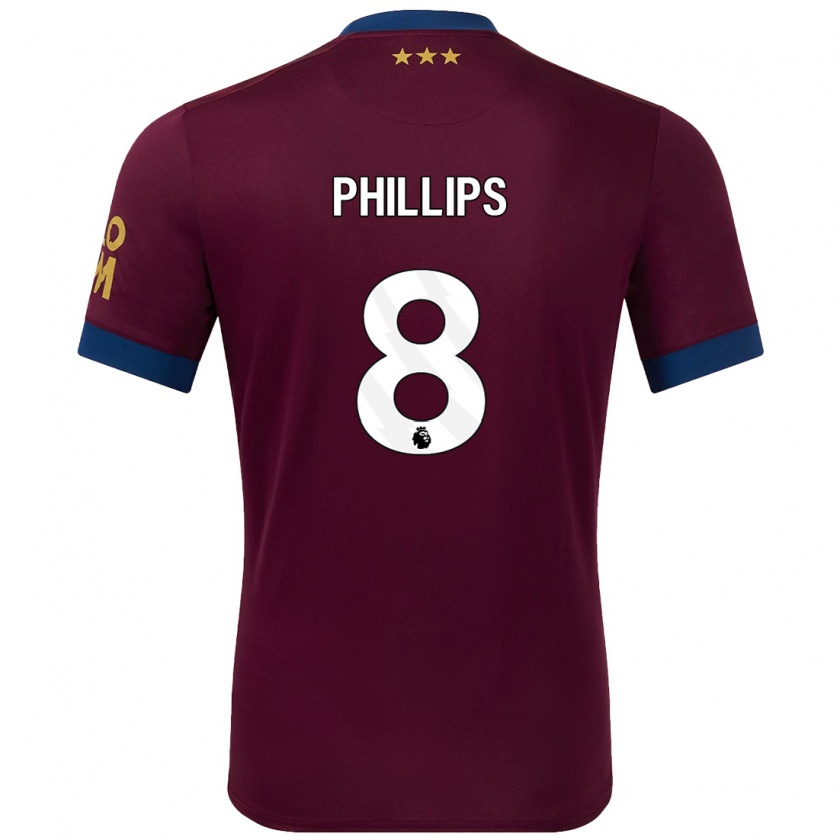 Kandiny Herren Kalvin Phillips #8 Braun Auswärtstrikot Trikot 2024/25 T-Shirt