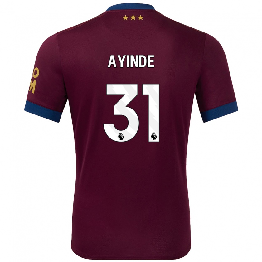 Kandiny Herren Leon Ayinde #31 Braun Auswärtstrikot Trikot 2024/25 T-Shirt