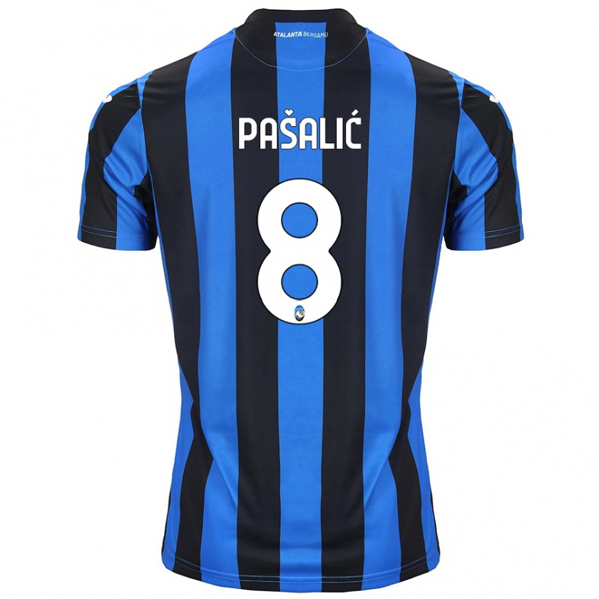 Kandiny Damen Mario Pasalic #8 Blau Schwarz Heimtrikot Trikot 2024/25 T-Shirt