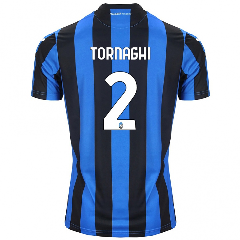 Kandiny Damen Pietro Tornaghi #2 Blau Schwarz Heimtrikot Trikot 2024/25 T-Shirt