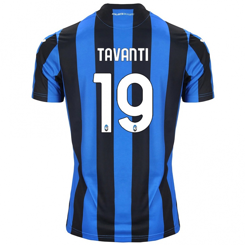 Kandiny Damen Mattia Tavanti #19 Blau Schwarz Heimtrikot Trikot 2024/25 T-Shirt