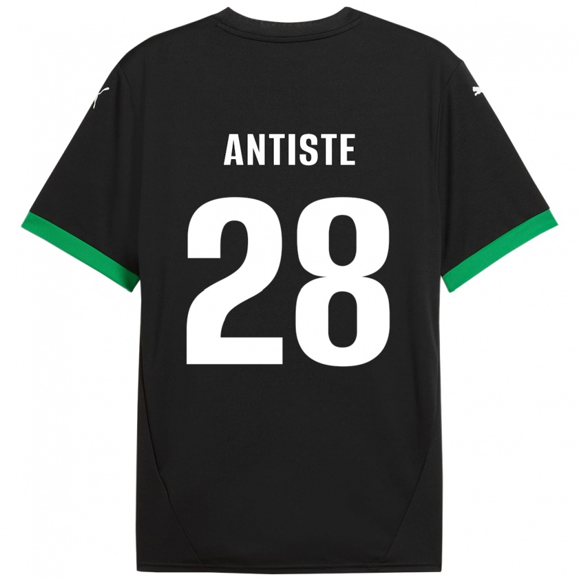 Kandiny Damen Janis Antiste #28 Schwarz Dunkelgrün Heimtrikot Trikot 2024/25 T-Shirt