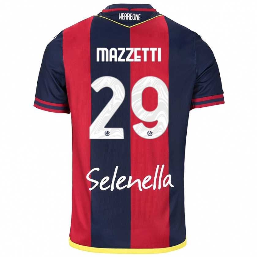 Kandiny Damen Gabriele Mazzetti #29 Rot Königsblau Heimtrikot Trikot 2024/25 T-Shirt