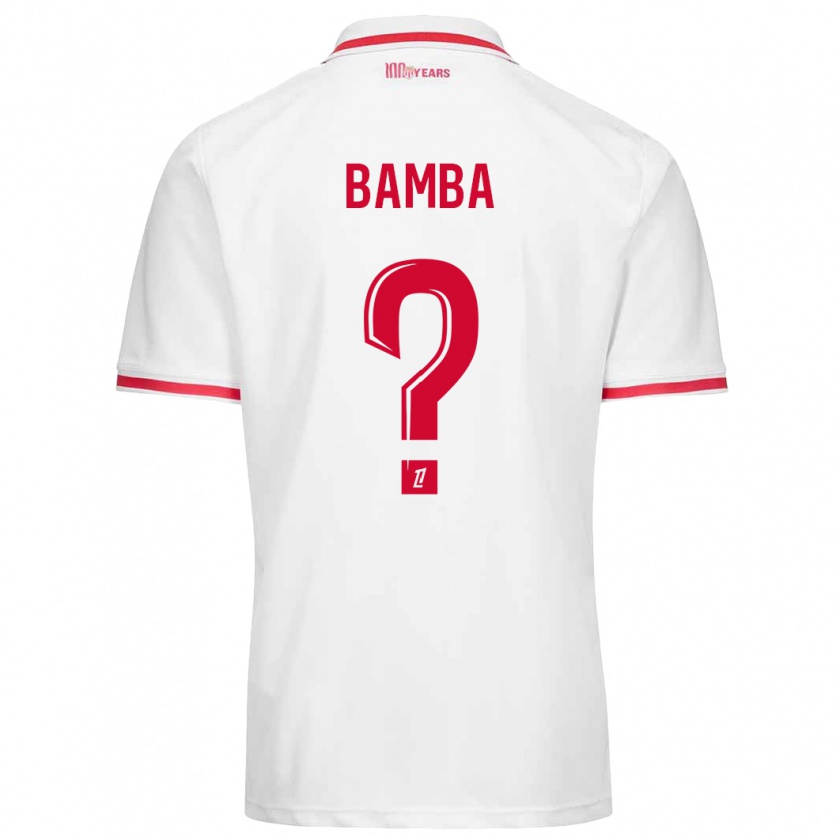 Kandiny Damen Aladji Bamba #0 Weiß Rot Heimtrikot Trikot 2024/25 T-Shirt