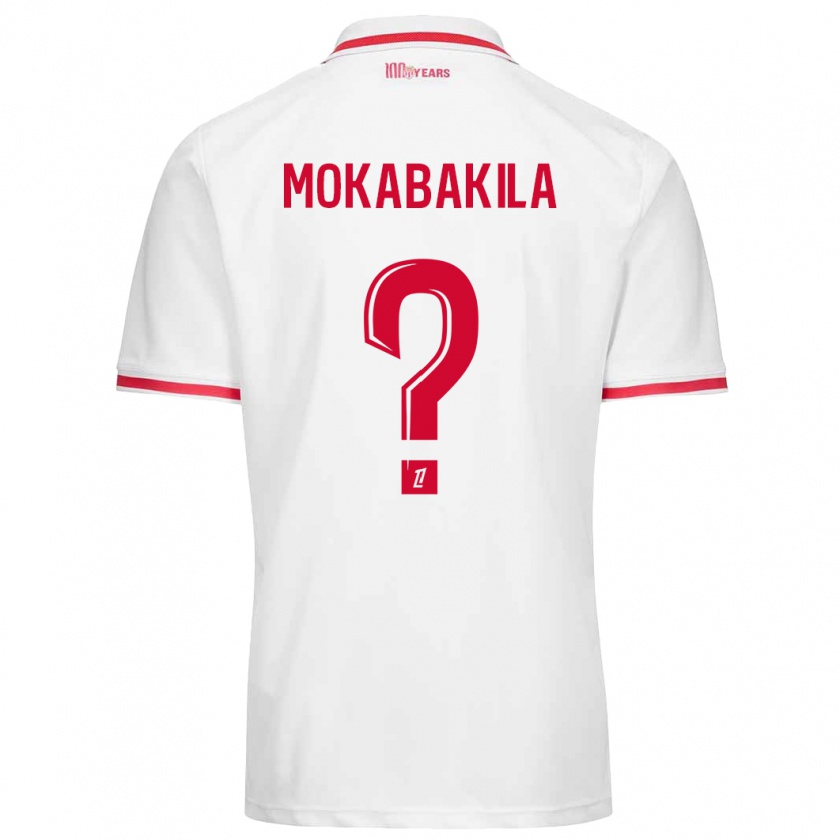 Kandiny Damen Nick Mokabakila #0 Weiß Rot Heimtrikot Trikot 2024/25 T-Shirt