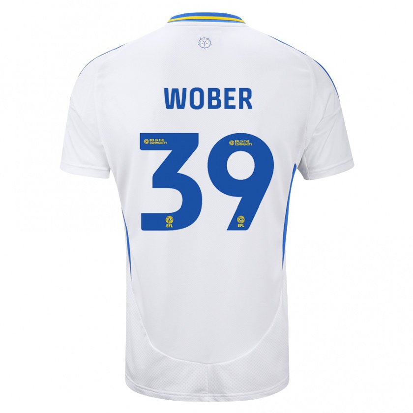 Kandiny Damen Maximilian Wöber #39 Weiß Blau Heimtrikot Trikot 2024/25 T-Shirt