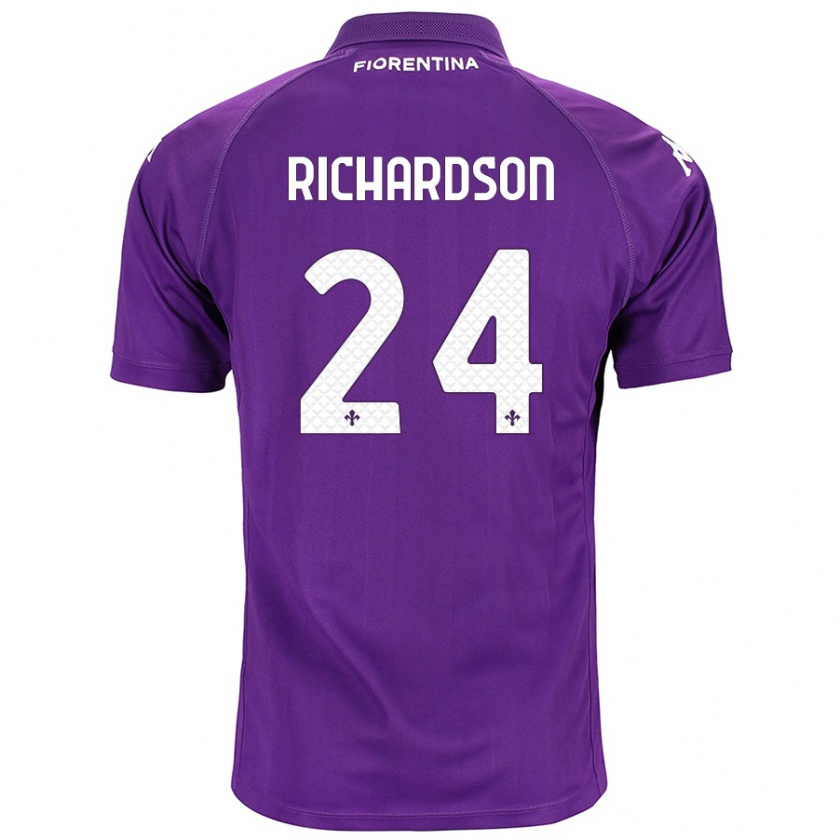 Kandiny Damen Amir Richardson #24 Violett Heimtrikot Trikot 2024/25 T-Shirt