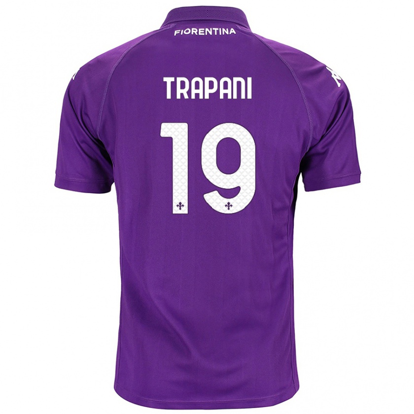 Kandiny Damen Niccolò Trapani #19 Violett Heimtrikot Trikot 2024/25 T-Shirt