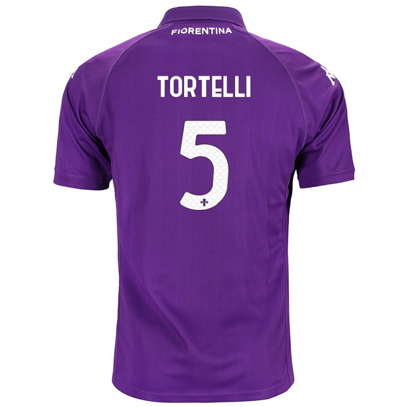 Kandiny Damen Alice Tortelli #5 Violett Heimtrikot Trikot 2024/25 T-Shirt