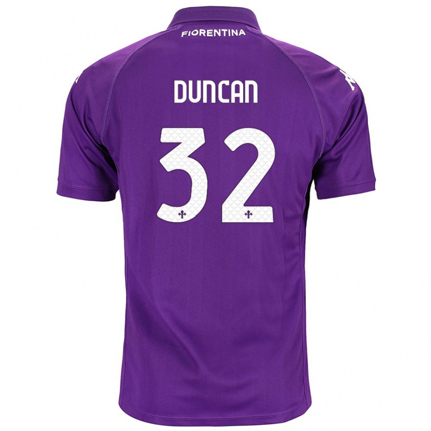 Kandiny Damen Alfred Duncan #32 Violett Heimtrikot Trikot 2024/25 T-Shirt