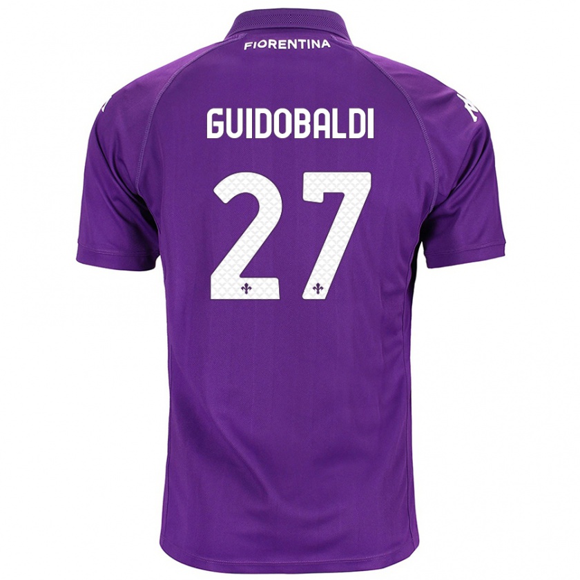 Kandiny Damen Filippo Guidobaldi #27 Violett Heimtrikot Trikot 2024/25 T-Shirt