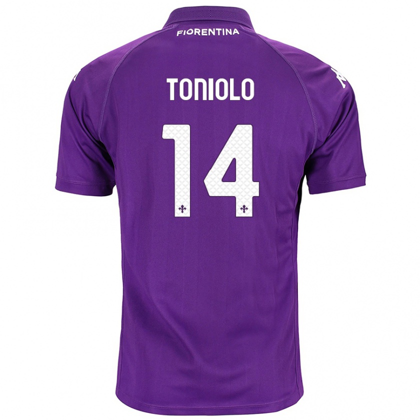 Kandiny Damen Martina Toniolo #14 Violett Heimtrikot Trikot 2024/25 T-Shirt