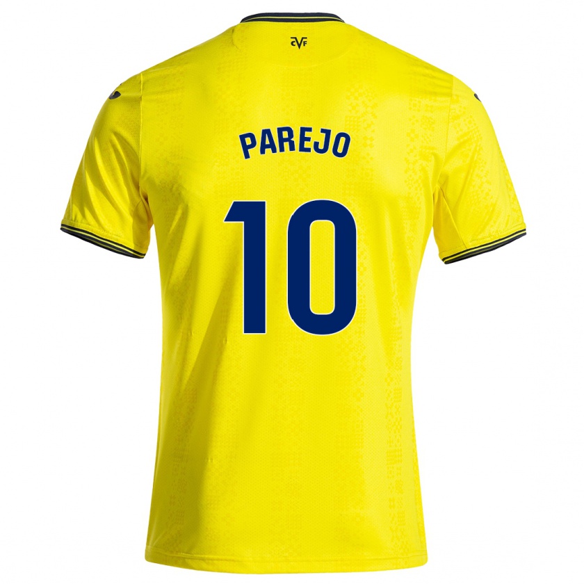 Kandiny Damen Dani Parejo #10 Gelb Schwarz Heimtrikot Trikot 2024/25 T-Shirt