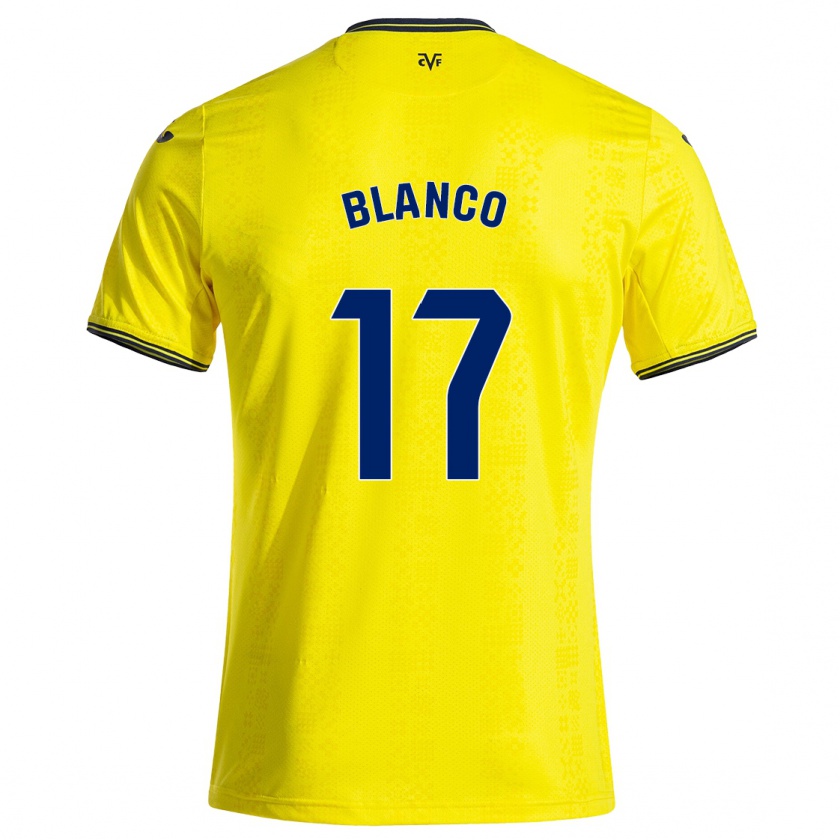 Kandiny Damen Fabio Blanco #17 Gelb Schwarz Heimtrikot Trikot 2024/25 T-Shirt