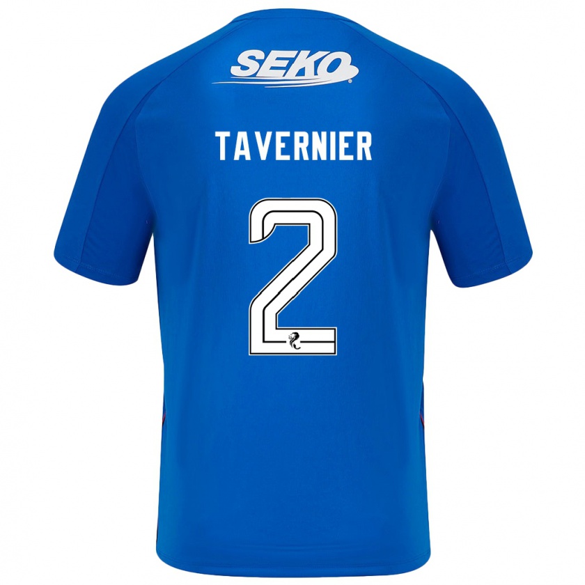 Kandiny Damen James Tavernier #2 Dunkelblau Heimtrikot Trikot 2024/25 T-Shirt