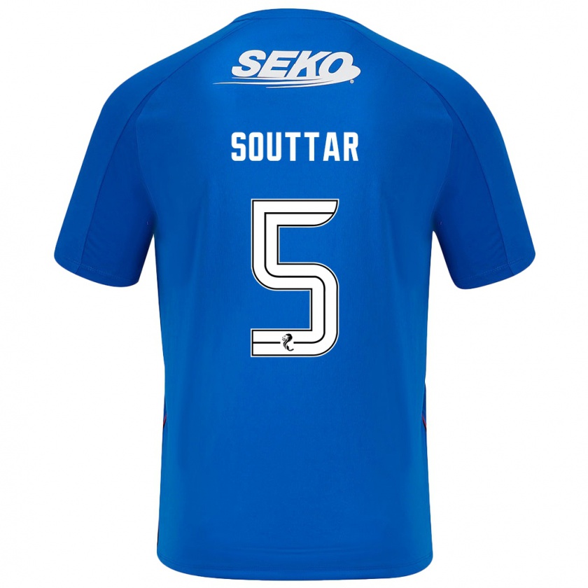 Kandiny Damen John Souttar #5 Dunkelblau Heimtrikot Trikot 2024/25 T-Shirt