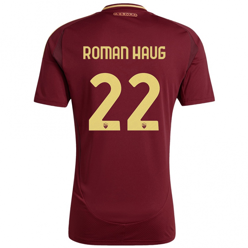 Kandiny Damen Sophie Roman Haug #22 Rot Braun Gold Heimtrikot Trikot 2024/25 T-Shirt