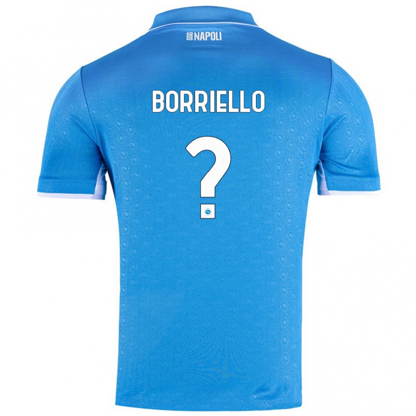 Kandiny Damen Salvatore Borriello #0 Himmelblau Heimtrikot Trikot 2024/25 T-Shirt