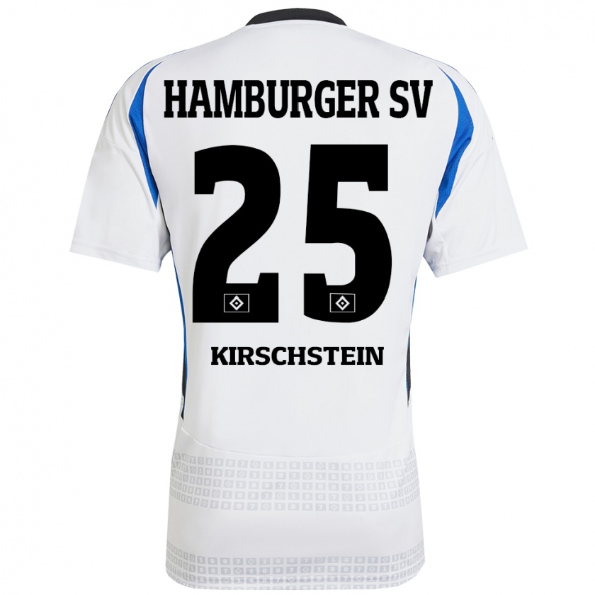 Kandiny Damen Merle Kirschstein #25 Weiß Blau Heimtrikot Trikot 2024/25 T-Shirt