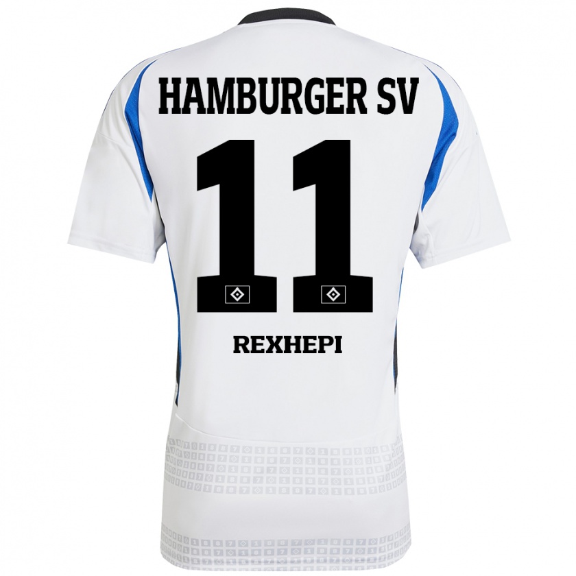 Kandiny Damen Arlind Rexhepi #11 Weiß Blau Heimtrikot Trikot 2024/25 T-Shirt