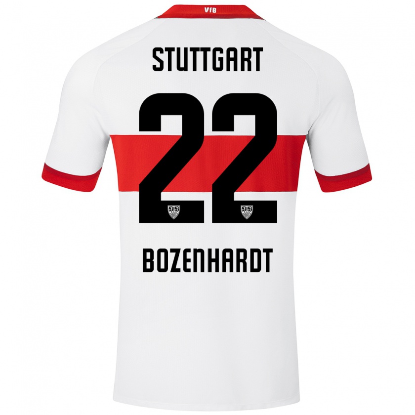 Kandiny Damen Laura Bozenhardt #22 Weiß Rot Heimtrikot Trikot 2024/25 T-Shirt