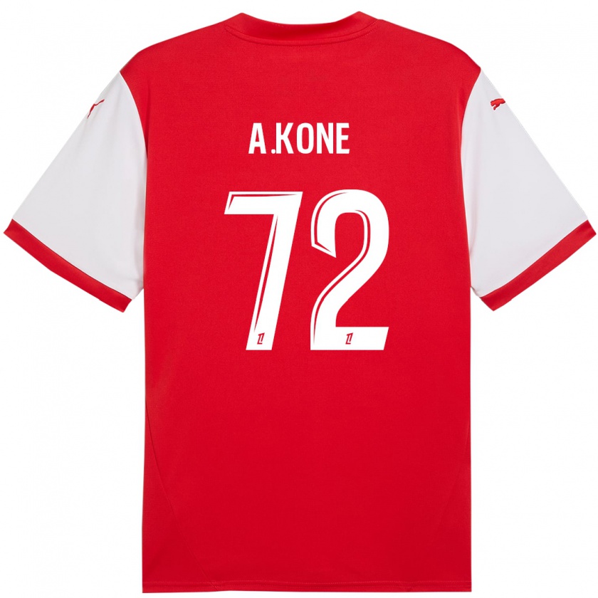 Kandiny Damen Amadou Koné #72 Rot Weiß Heimtrikot Trikot 2024/25 T-Shirt