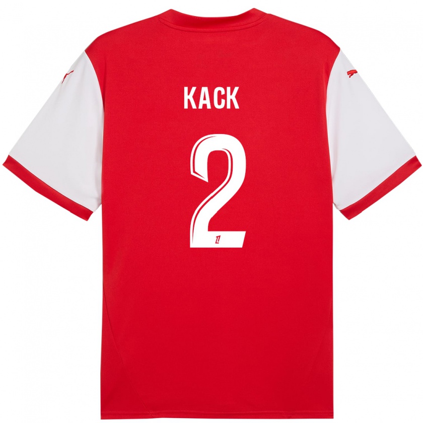 Kandiny Damen Mathilde Kack #2 Rot Weiß Heimtrikot Trikot 2024/25 T-Shirt