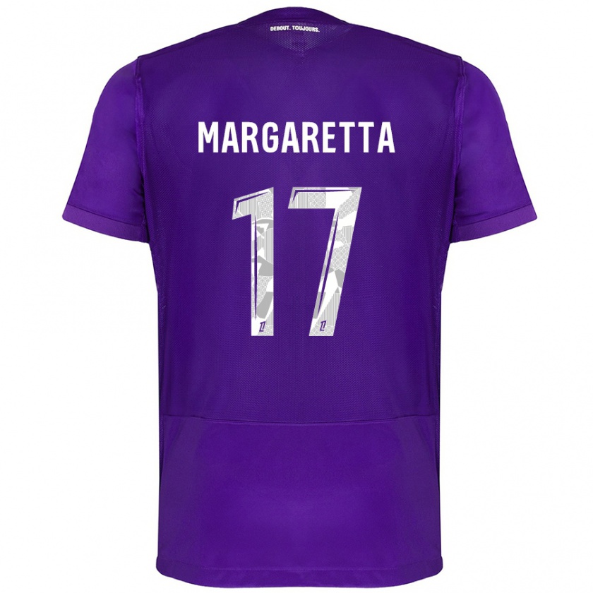 Kandiny Damen Jessica Margaretta #17 Violett Weiß Heimtrikot Trikot 2024/25 T-Shirt