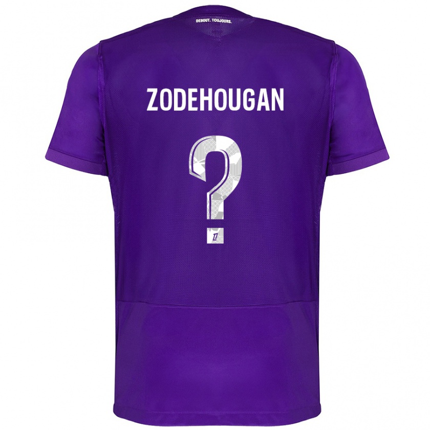 Kandiny Damen Yanis Zodehougan #0 Violett Weiß Heimtrikot Trikot 2024/25 T-Shirt