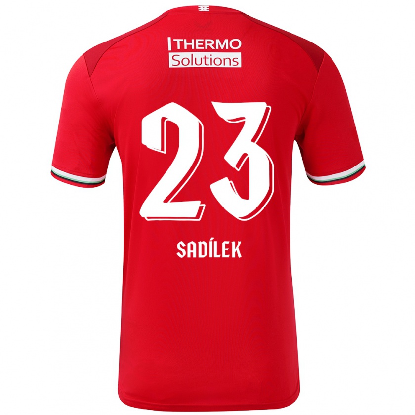 Kandiny Damen Michal Sadílek #23 Rot Weiß Heimtrikot Trikot 2024/25 T-Shirt