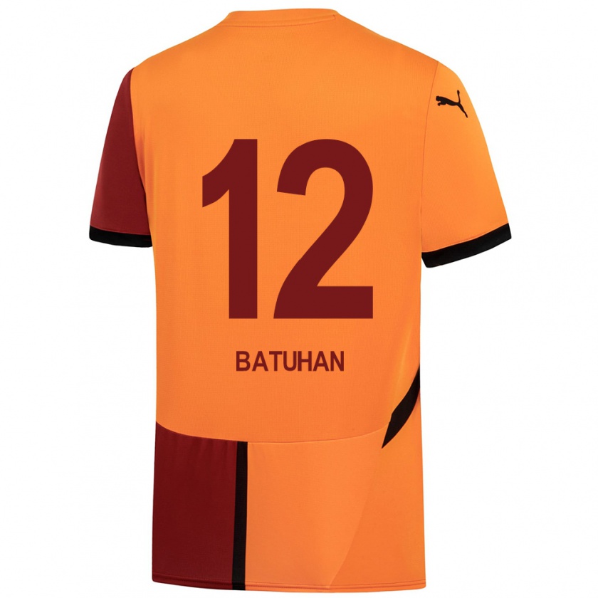 Kandiny Damen Batuhan Şen #12 Gelb Rot Heimtrikot Trikot 2024/25 T-Shirt