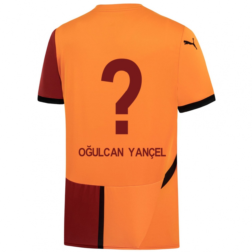 Kandiny Damen Necati Oğulcan Yançel #0 Gelb Rot Heimtrikot Trikot 2024/25 T-Shirt