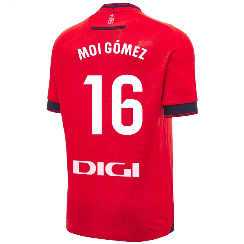 Kandiny Damen Moi Gómez #16 Rot Weiß Heimtrikot Trikot 2024/25 T-Shirt