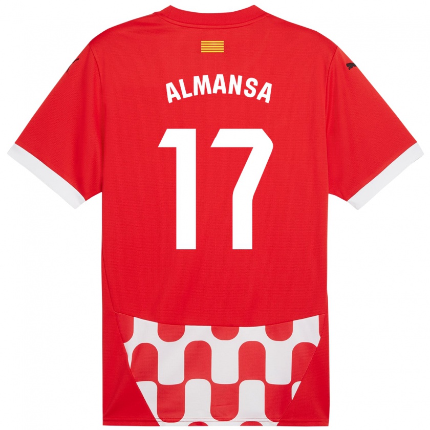 Kandiny Damen Alex Almansa #17 Rot Weiß Heimtrikot Trikot 2024/25 T-Shirt