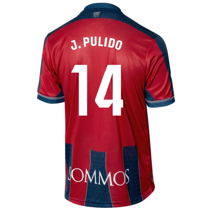 Kandiny Damen Jorge Pulido #14 Rot Blau Heimtrikot Trikot 2024/25 T-Shirt