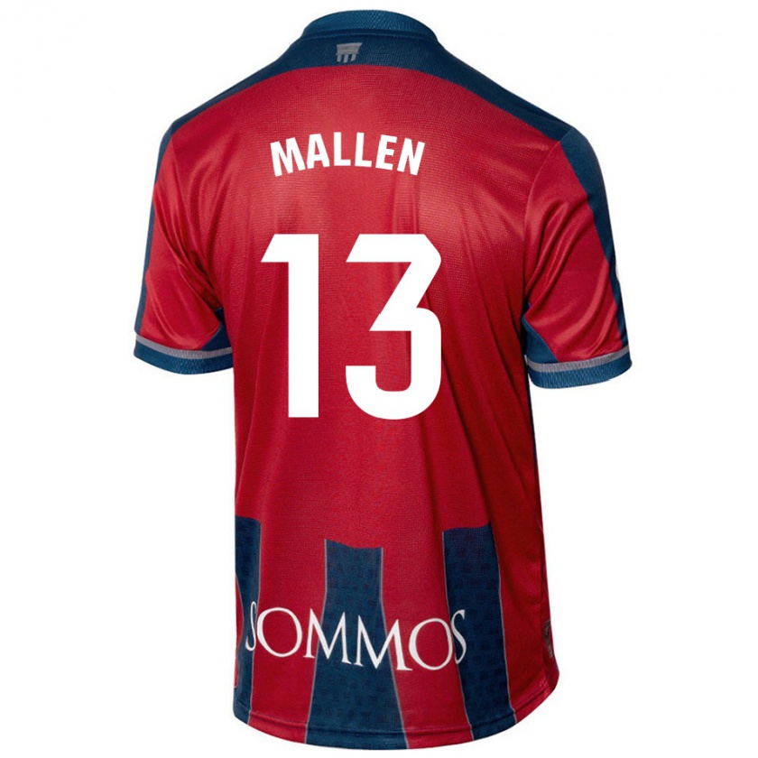 Kandiny Damen Lucía Mallén #13 Rot Blau Heimtrikot Trikot 2024/25 T-Shirt